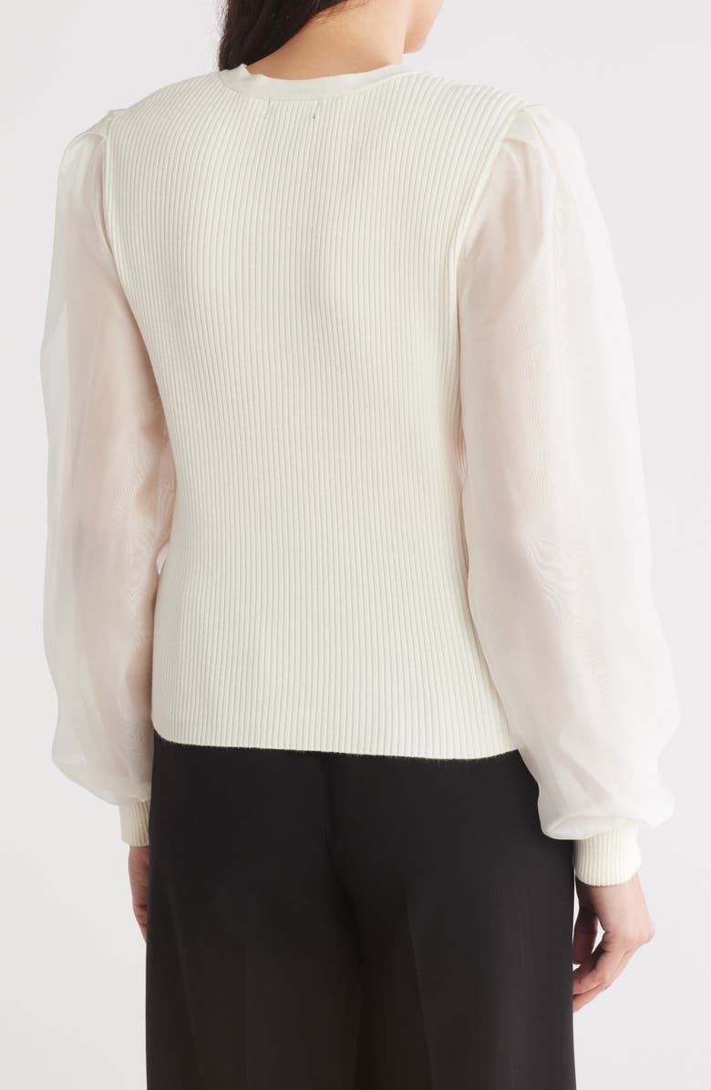 Design History Mixed Media Cardigan, Alternate, color,