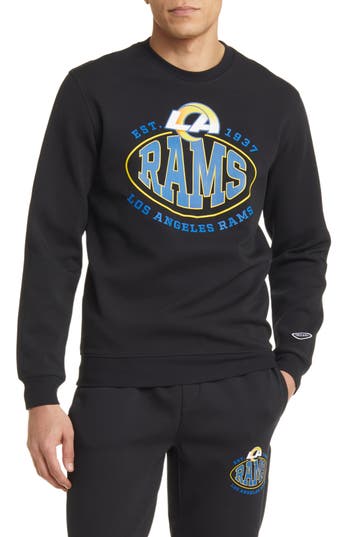 Shop Hugo Boss Boss X Nfl Crewneck Sweatshirt In Los Angeles Rams Black