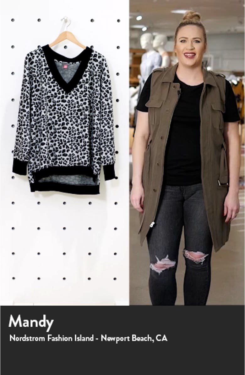 Leopard Jacquard Long Sleeve Top, sales video thumbnail