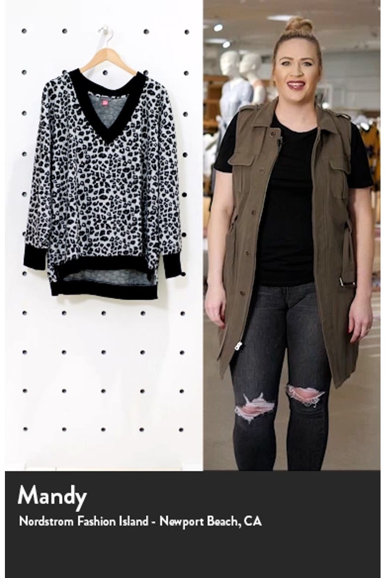 Leopard Jacquard Long Sleeve Top video