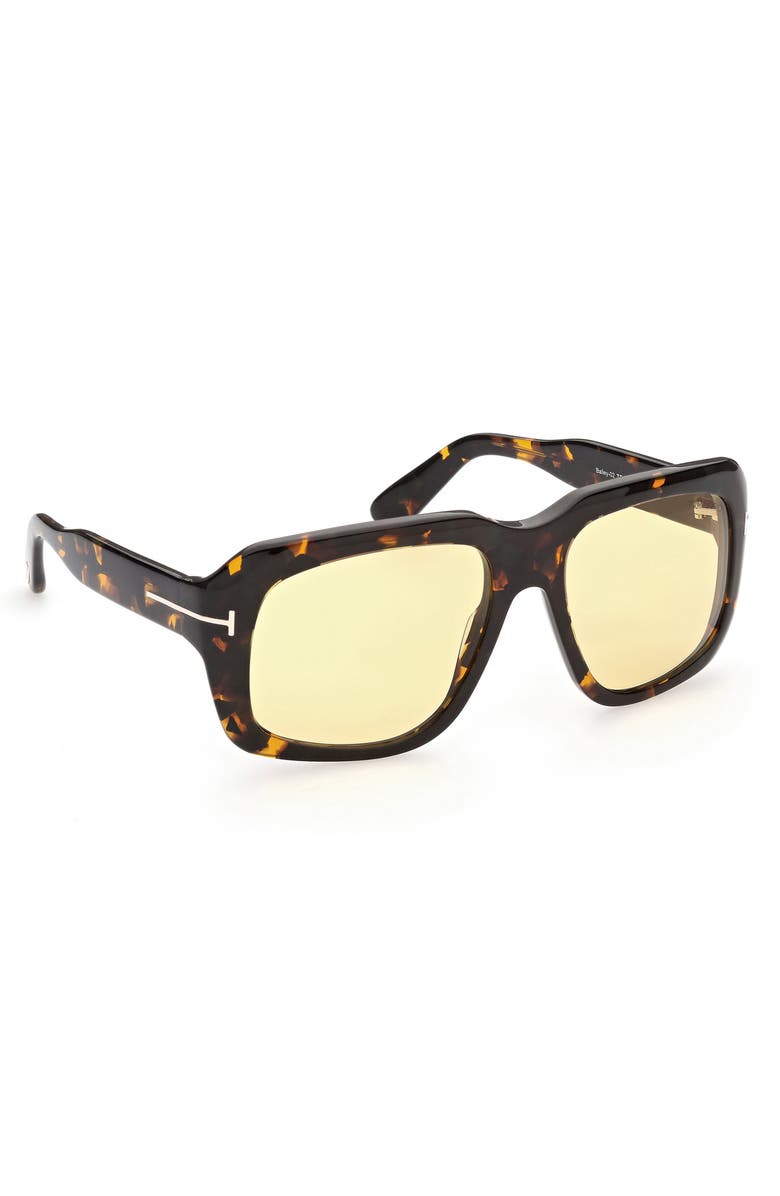 TOM FORD 57mm Square Sunglasses, Alternate, color, 