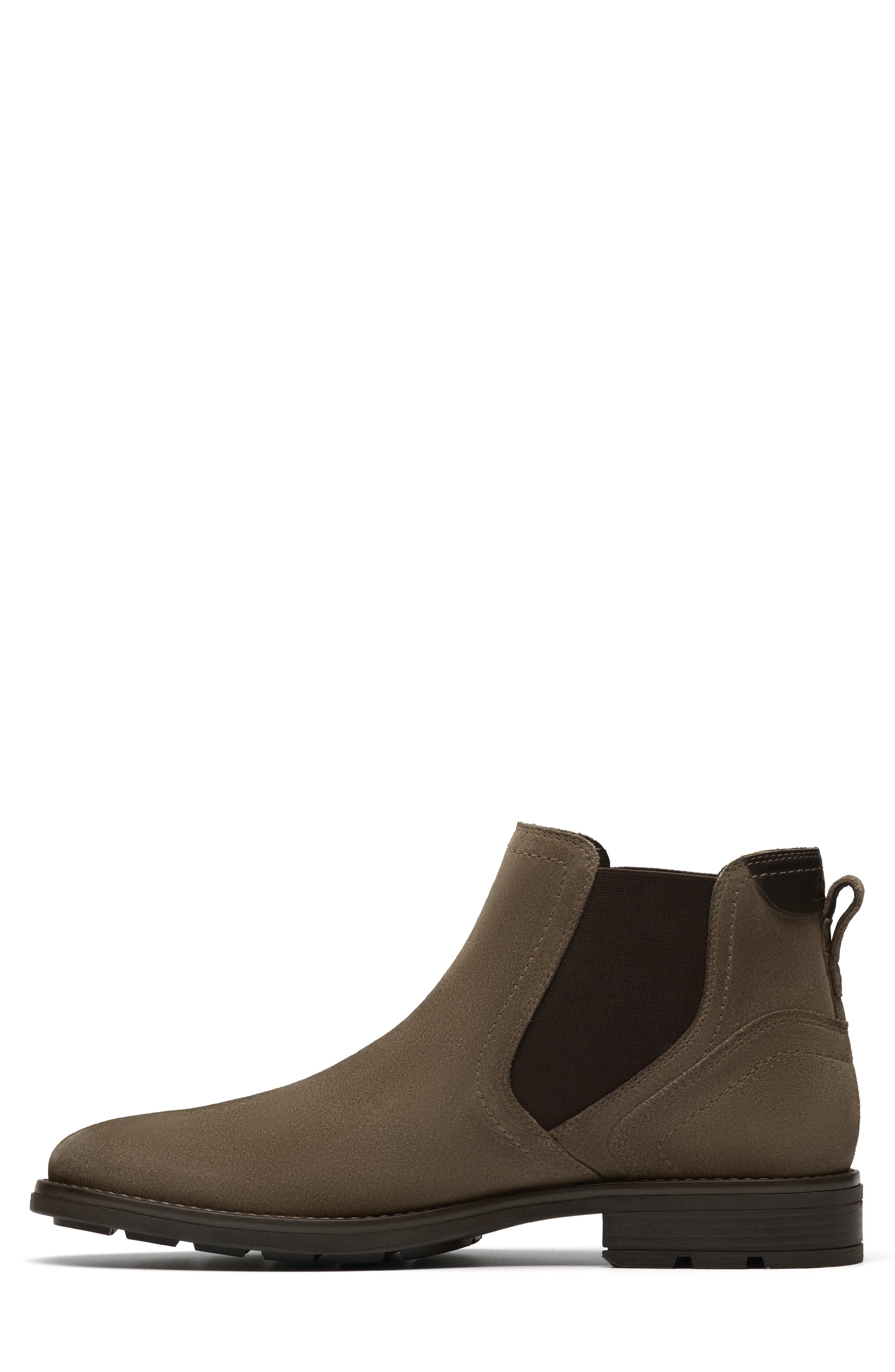 Clarks<sup>®</sup> Emmett Chelsea Boot, Alternate, color, Stone Suede