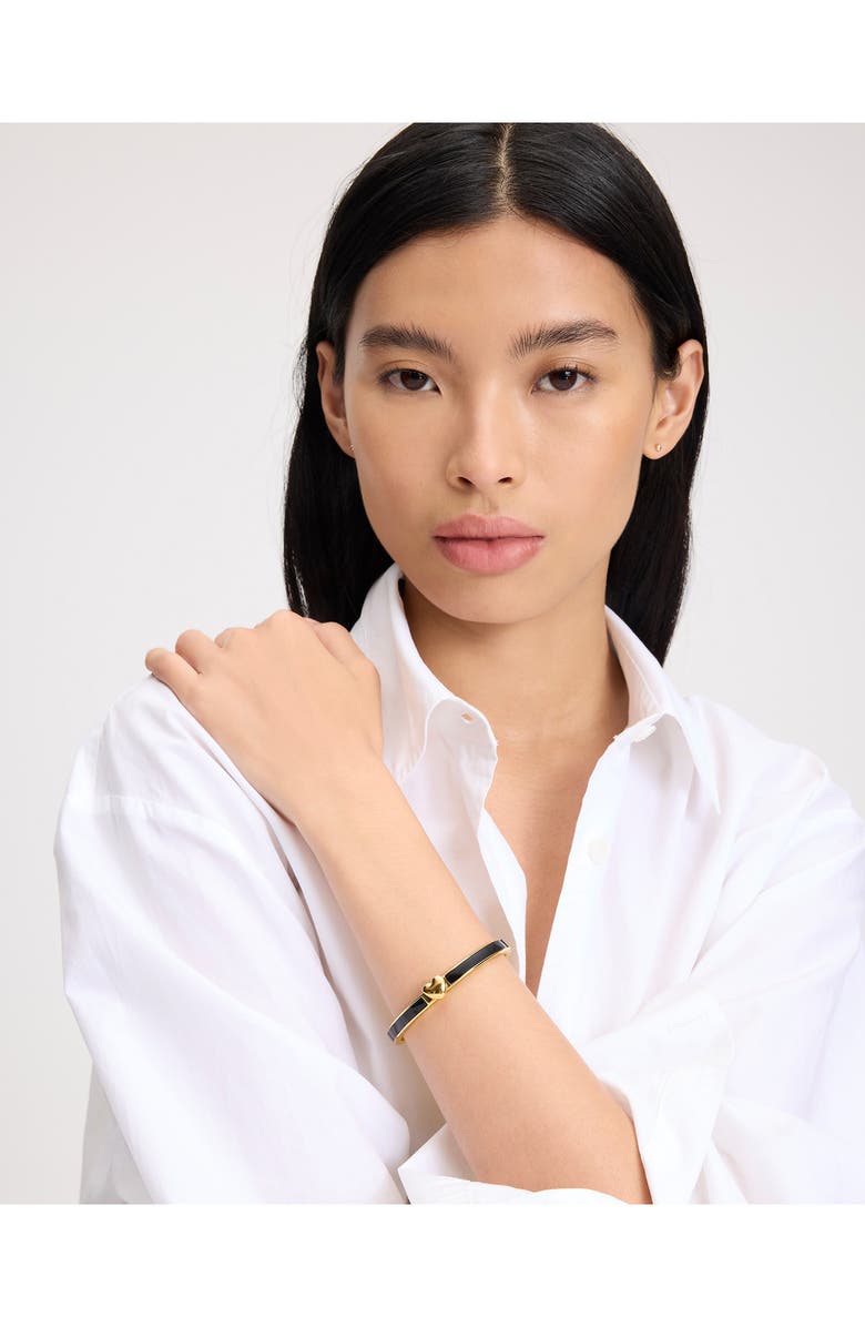 Kate Spade New York enamel hinged bangle, Alternate, color, 
