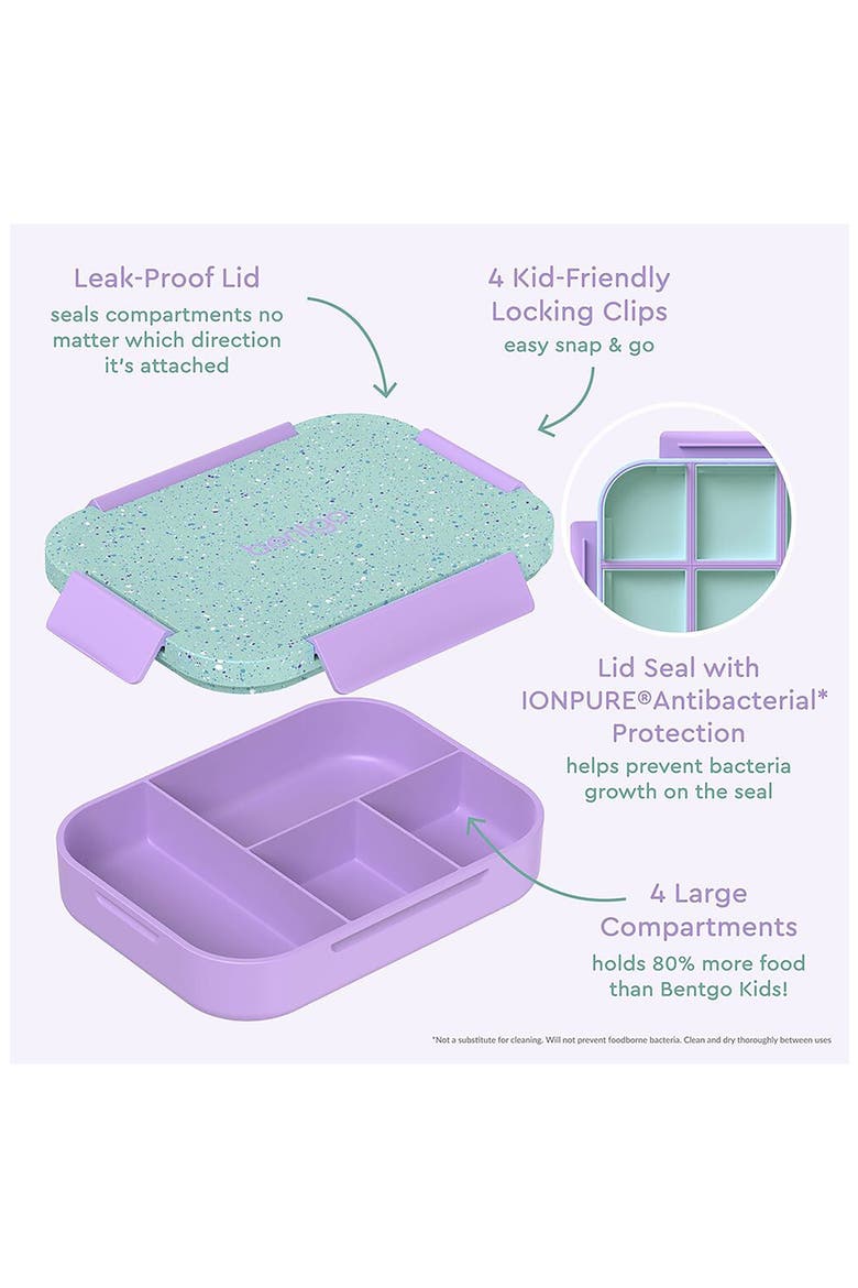 Kids' Snap & Go Lunch Box, Alternate, color, VIVID ORCHID SPECKLE
