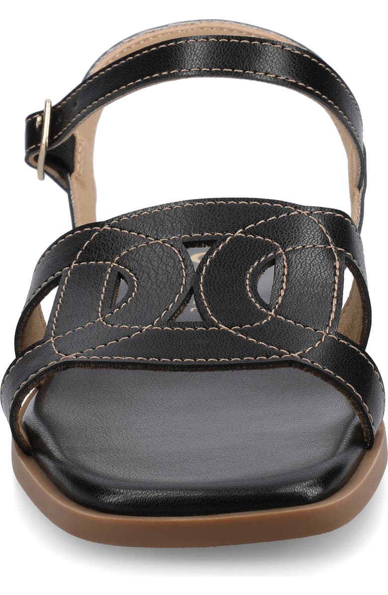 Journee Collection Bridey Sandal, Alternate, color, Black