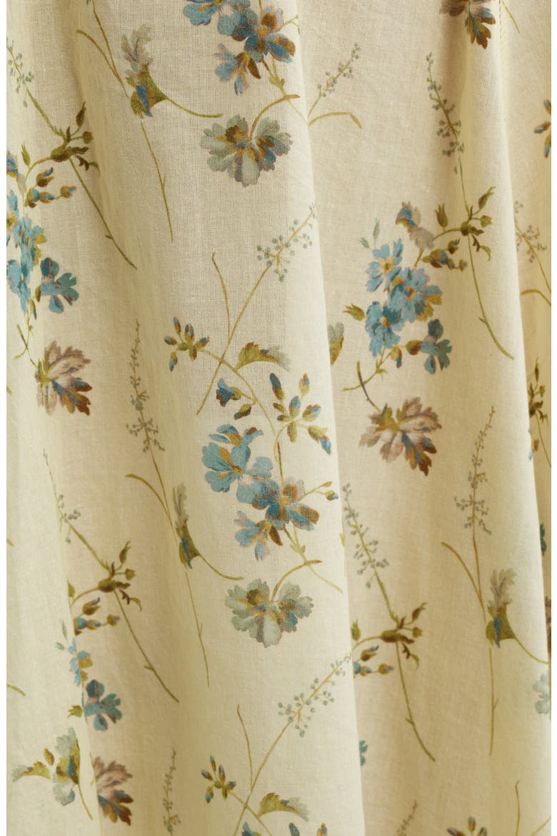 Liliane Floral Lace Detail Organic Cotton Dress, Alternate, color, SUNSHINE PRAIRIE ROSE