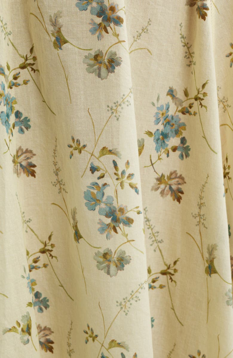 DÔEN Liliane Floral Lace Detail Organic Cotton Dress, Alternate, color, Sunshine Prairie Rose