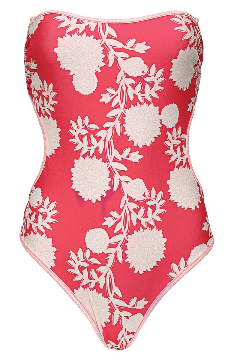 Maaji Cirsium One-Piece Swimsuit, Alternate, color, Red