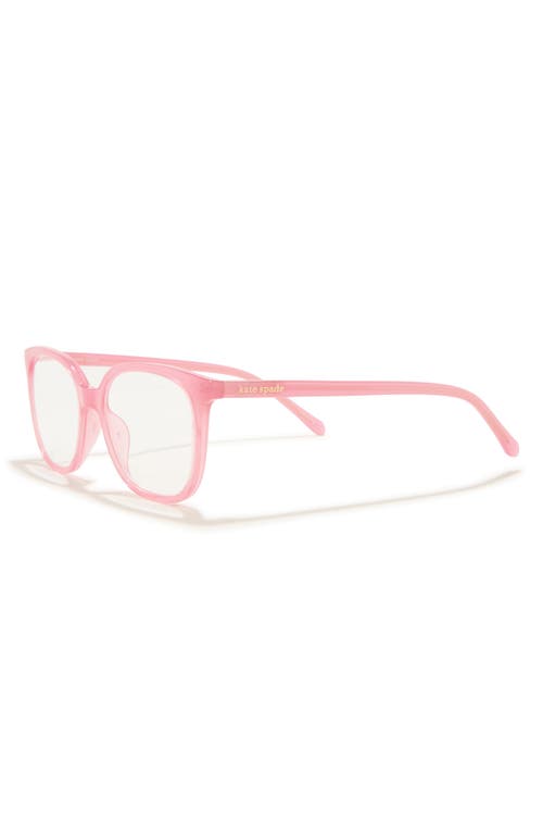 Kate Spade New York Romeo 50mm Rectangular Reading Glasses In Pink