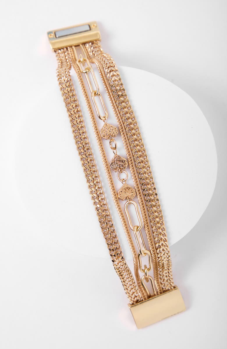 SAACHI Chain Bracelet, Alternate, color, Gold