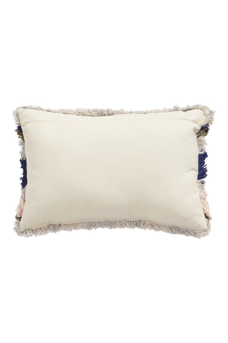 Stripe Shag Accent Pillow, Alternate, color, GREY SILK MULTI