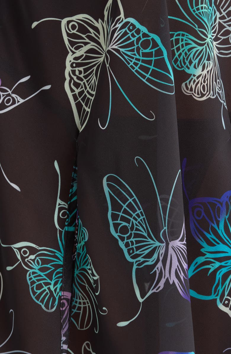 Hauty Mariposa Babydoll Chemise, Alternate, color, Black