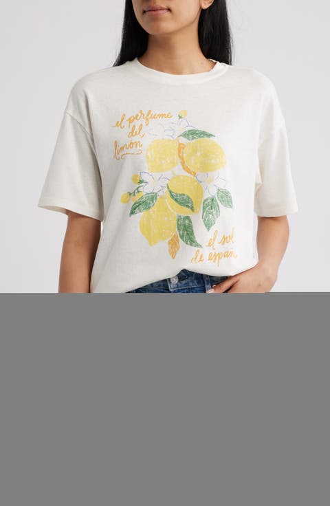 Oversize Hemp & Cotton Graphic T-Shirt