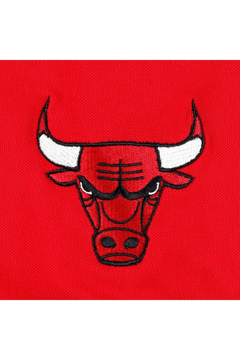 Men's Tommy Jeans Red Chicago Bulls Stanley Pique Polo, Alternate, color, Red