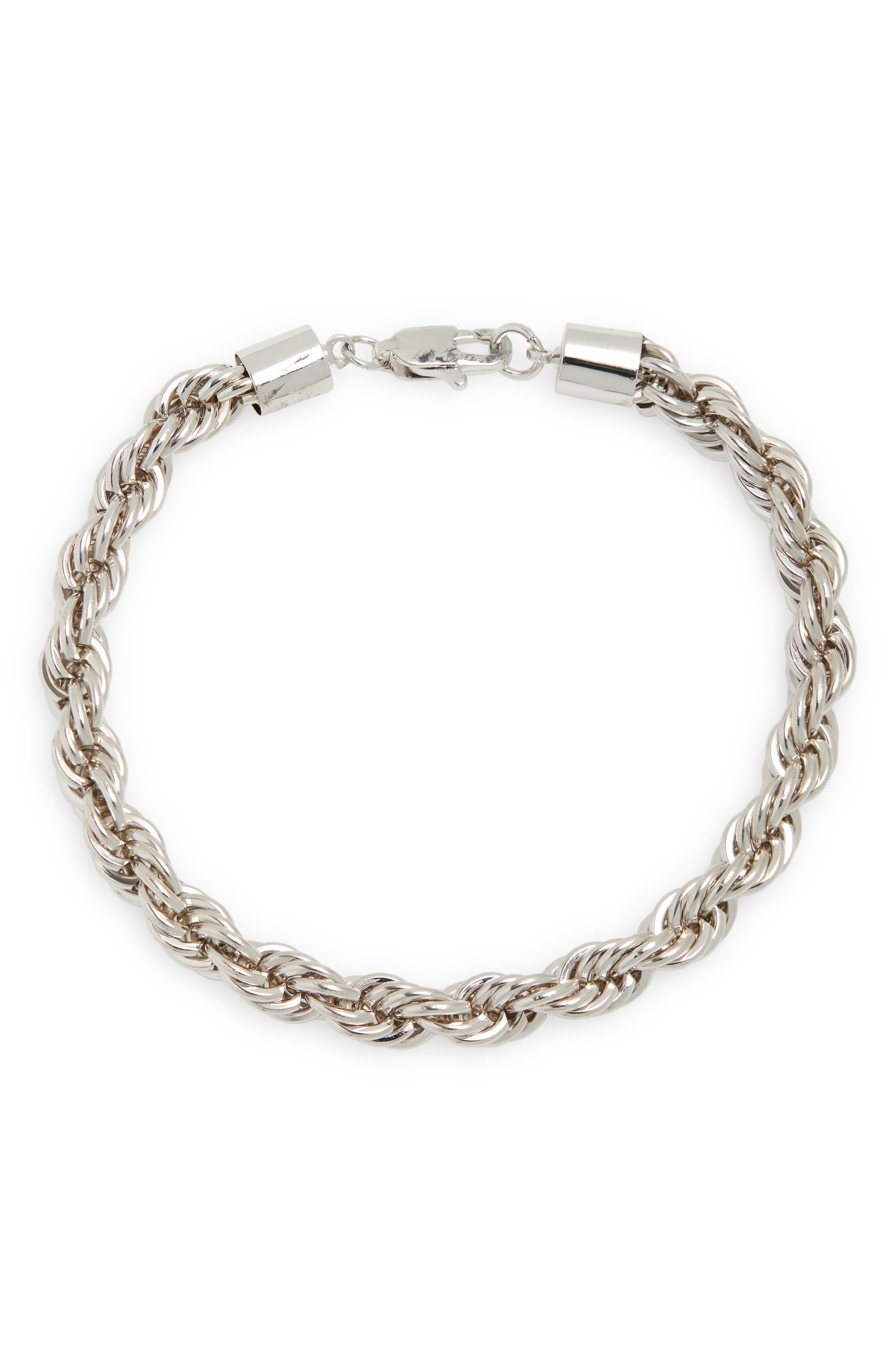 ARGENTO VIVO Thin Rope Chain Bracelet (Men) | Nordstromrack