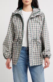 Damson Madder Liu Check Raincoat