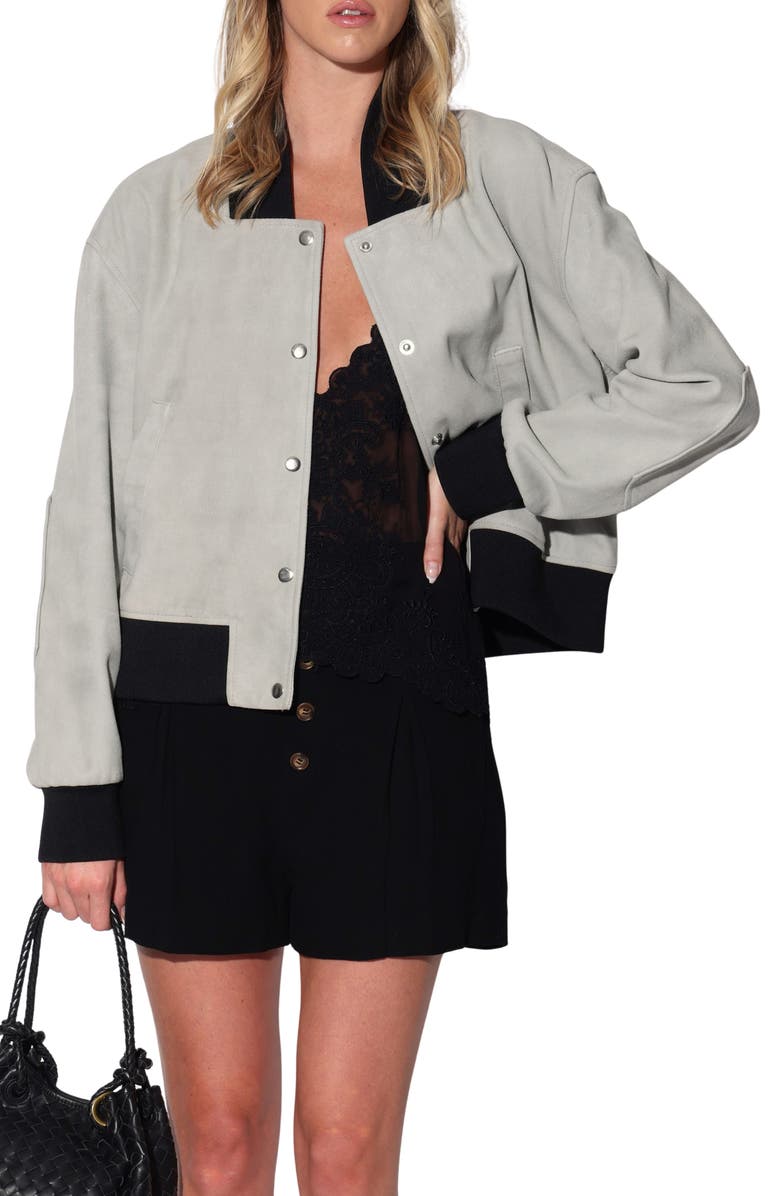 Walter Baker Emilio Suede Jacket, Main, color, Mist Suede