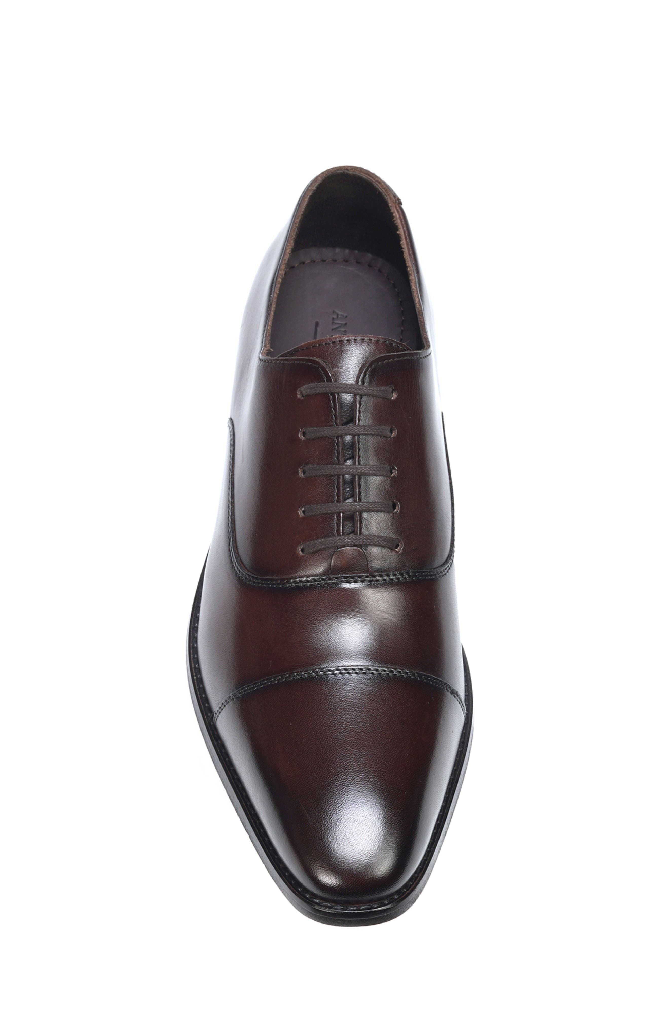 Anthony Veer Bill Cap-Toe Oxford, Alternate, color, Chocolate Brown Burnished