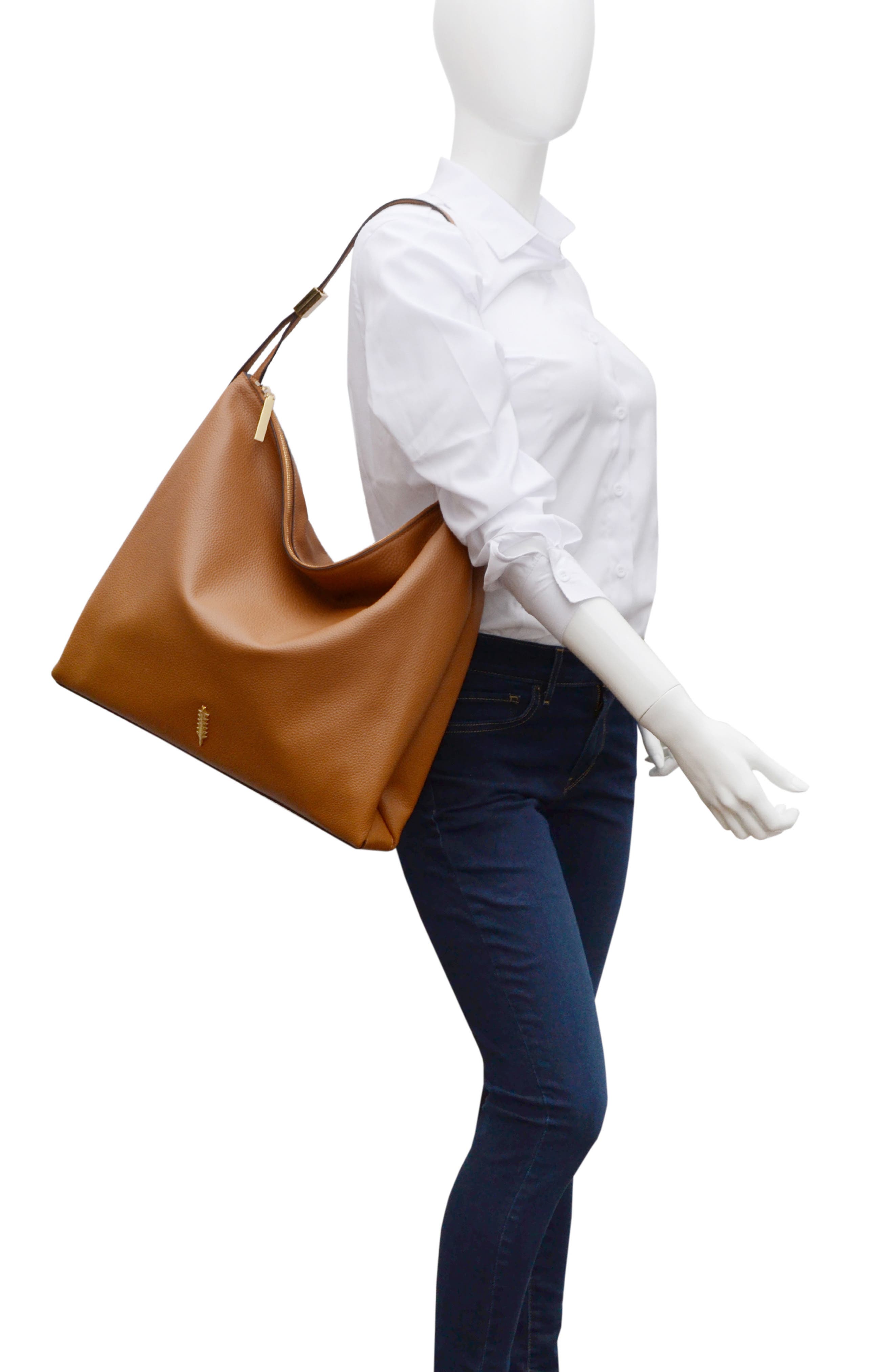Thacker Gina Leather Shoulder Bag, Alternate, color, 