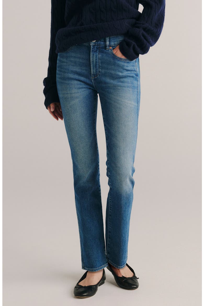Mara Instasculpt™ Mid Rise Straight Leg Jeans, Main, color, CRISP AIR