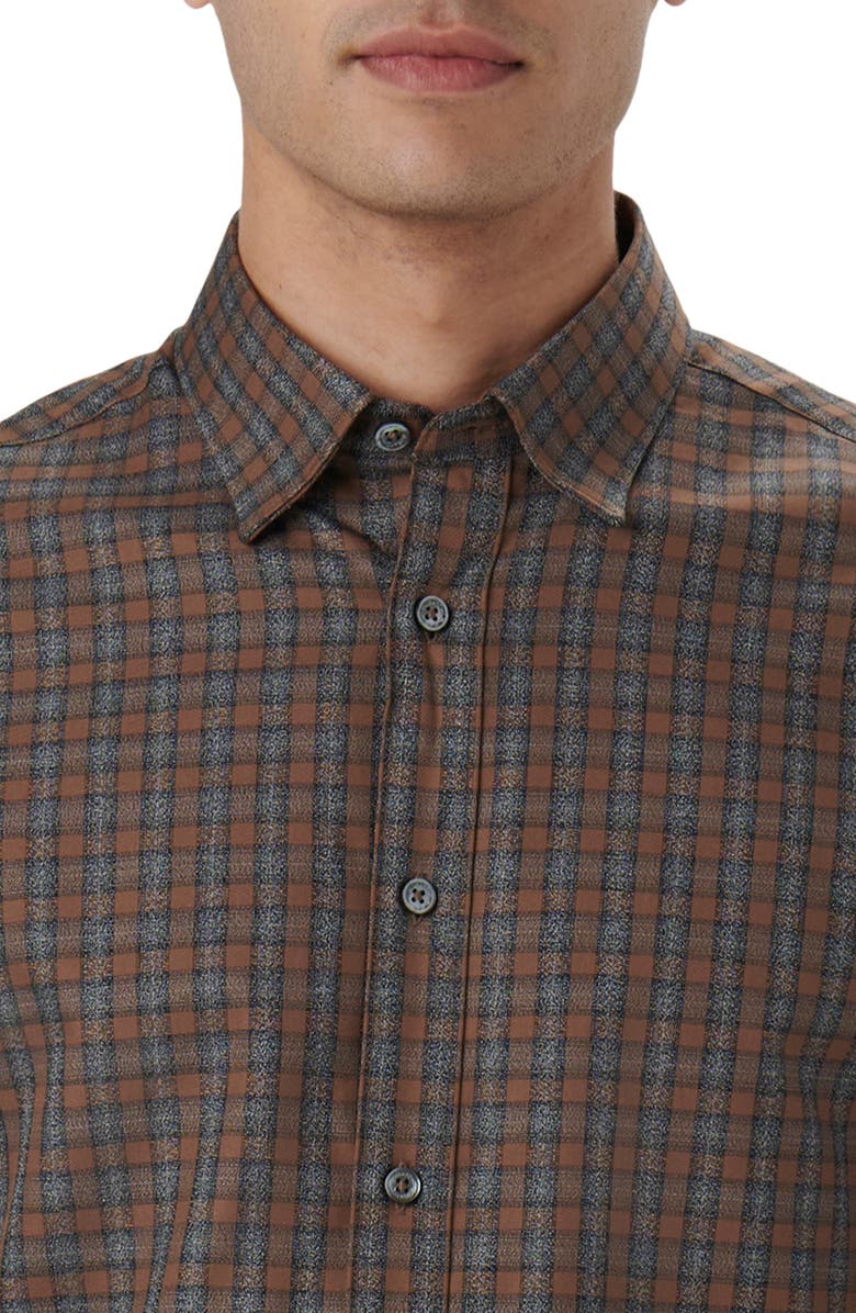 Bugatchi Karl Check Button-Up Shirt, Alternate, color, 