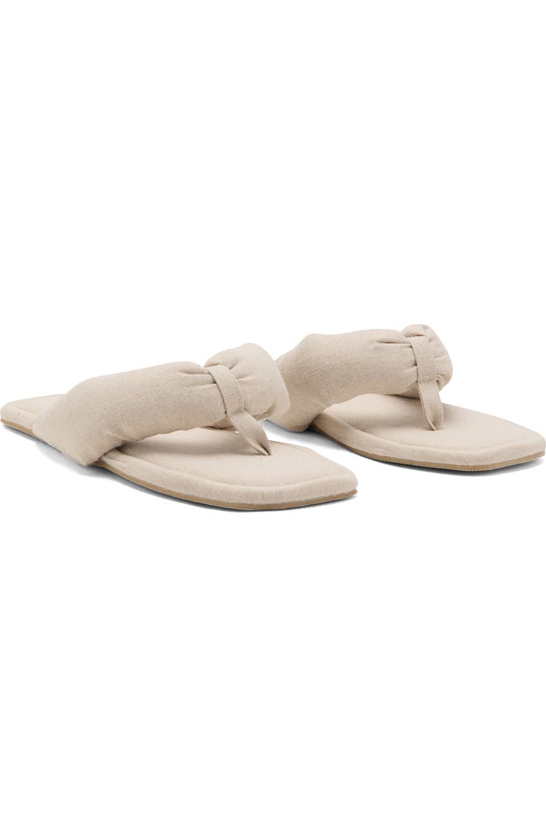 MANGO Padded Flip Flop, Main, color, Beige