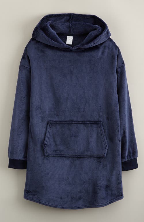 Nordstrom Kids' Oversize Fleece Sleeper Hoodie In Blue