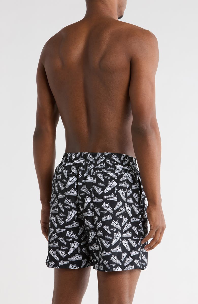 Nike 5-Inch Volley Swim Trunks, Alternate, color, Black