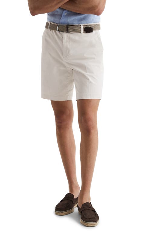 Reiss Wicket Modern Fit Chino Shorts In White