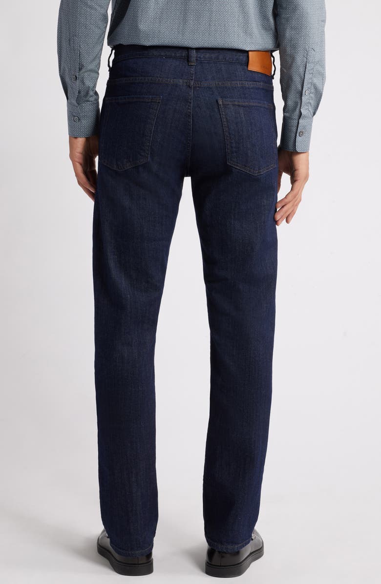 Canali Trim Fit Comfort Stretch Cotton & Wool Denim Jeans, Alternate, color, 