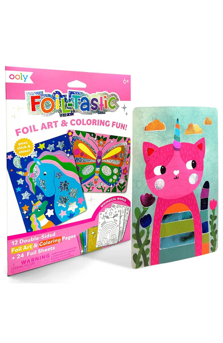 OOLY Foiltastic Foil Art and Coloring Set, Diy Craft, Alternate, color, Multicolored