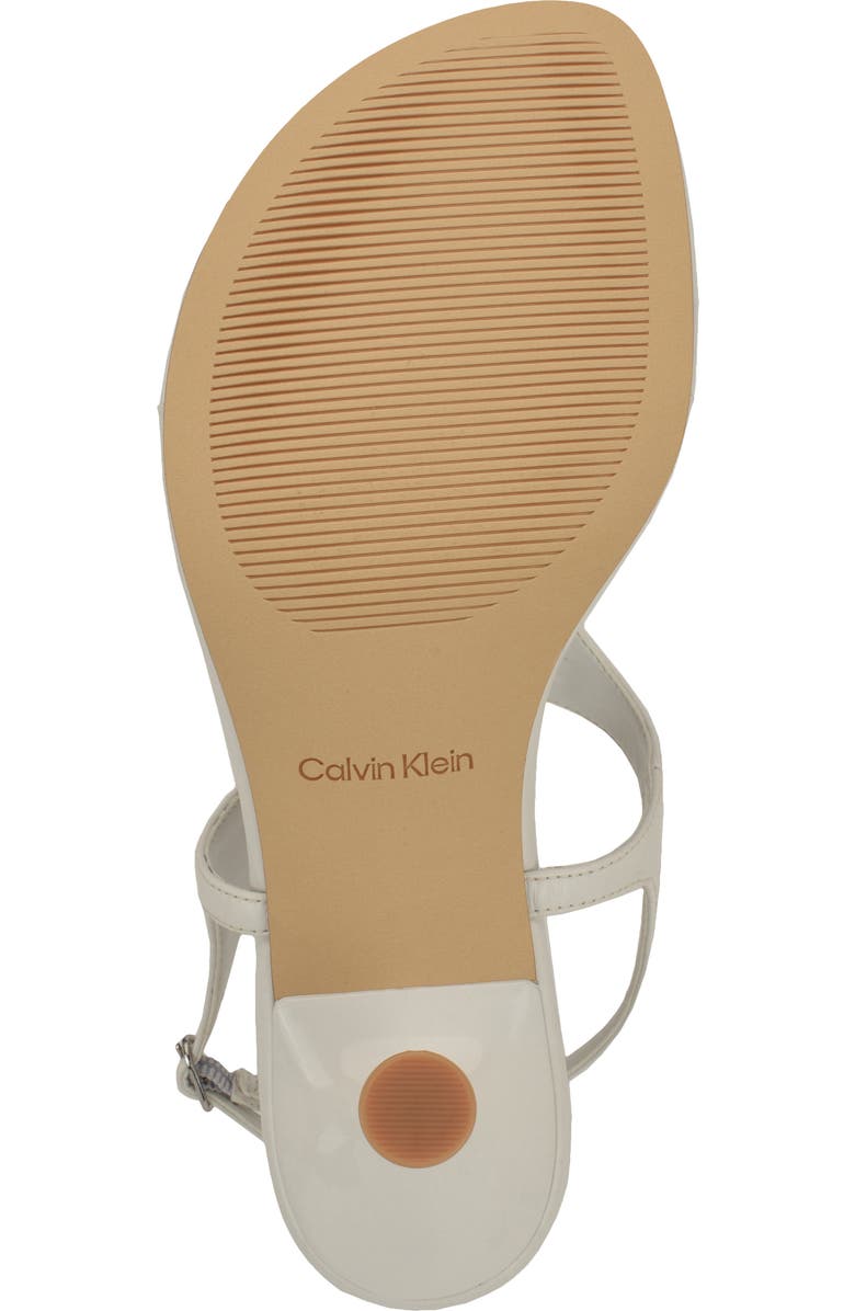 Calvin Klein Portia Ankle Strap Sandal, Alternate, color, White