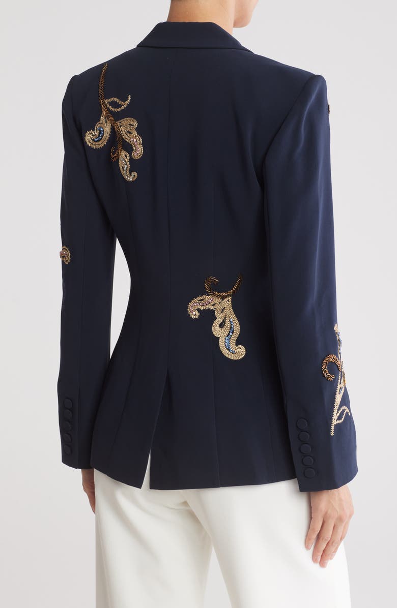 Cinq à Sept Cheyenne Paisley Embellished Blazer, Alternate, color, 