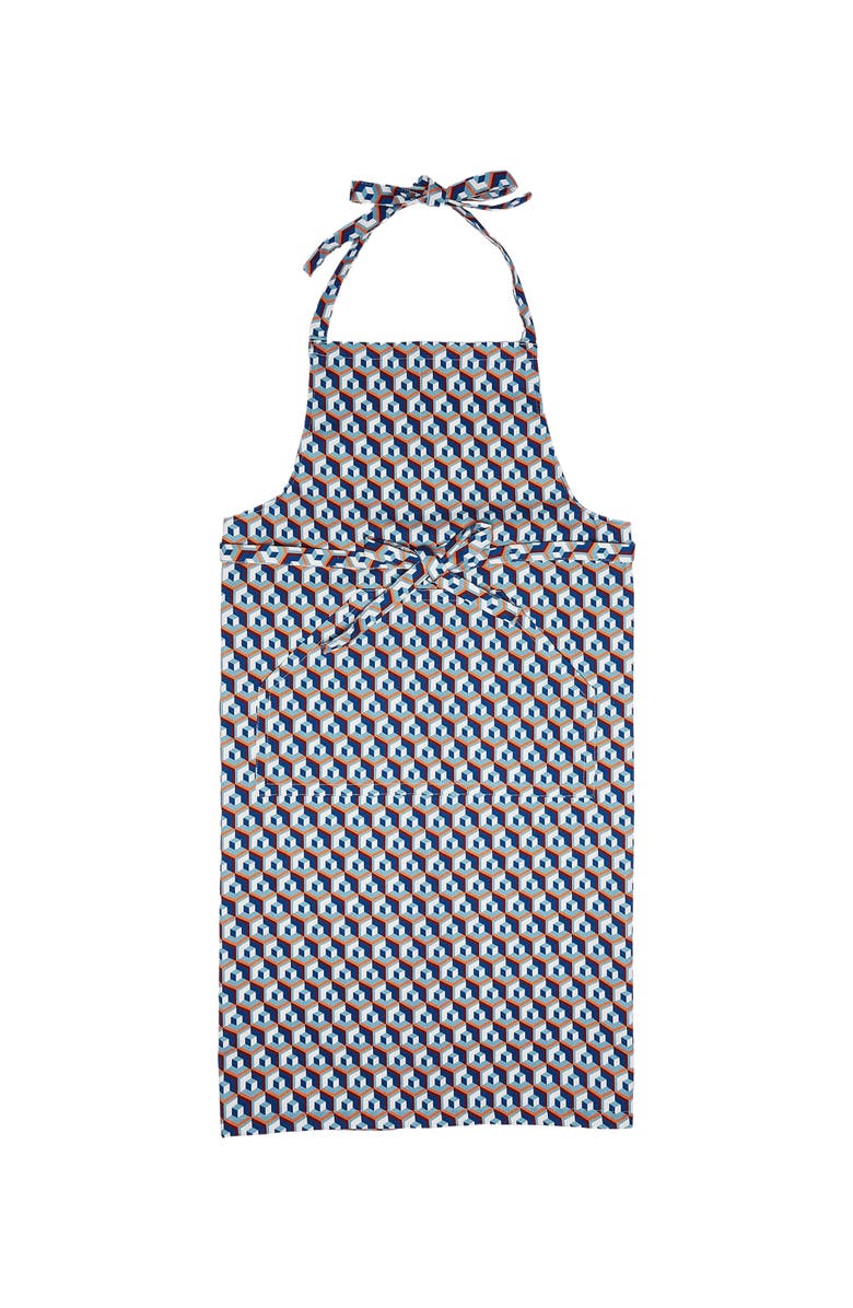 La DoubleJ Apron With Pocket Cubo Giallo/Fuxsia Blue, Main, color, Cubo Giallo/Fuxsia Blue