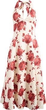 Faithfull the Brand Marais Halter Midi Dress