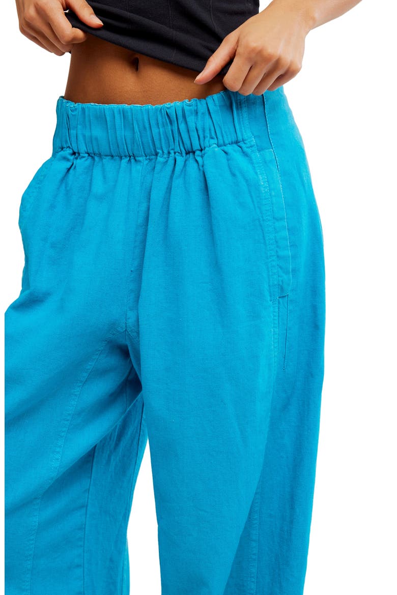Day's End Linen & Cotton Pants, Alternate, color, OCEAN
