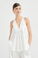 Brunello Cucinelli Satin top