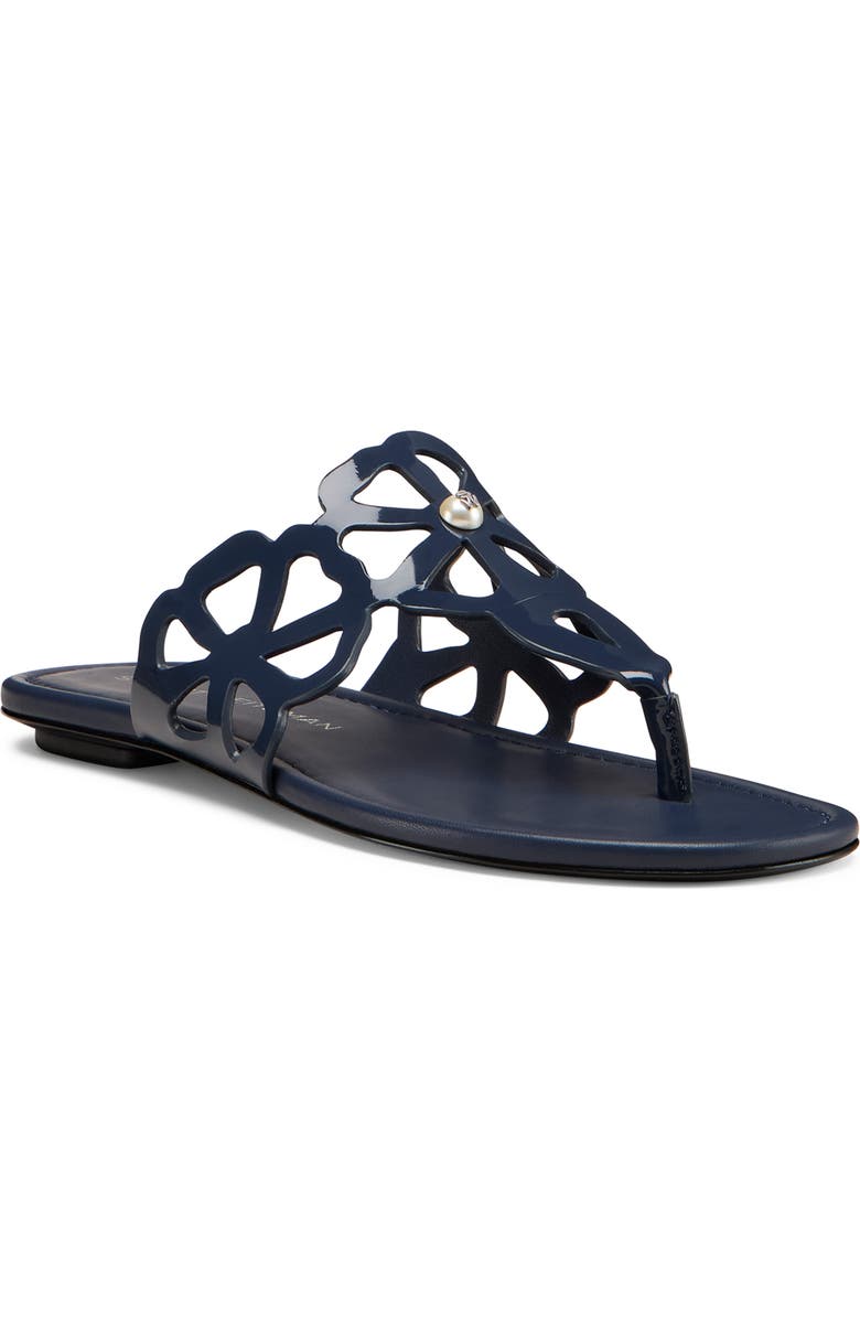 Stuart Weitzman Jasmine Cutout Sandal, Main, color, Nice Blue