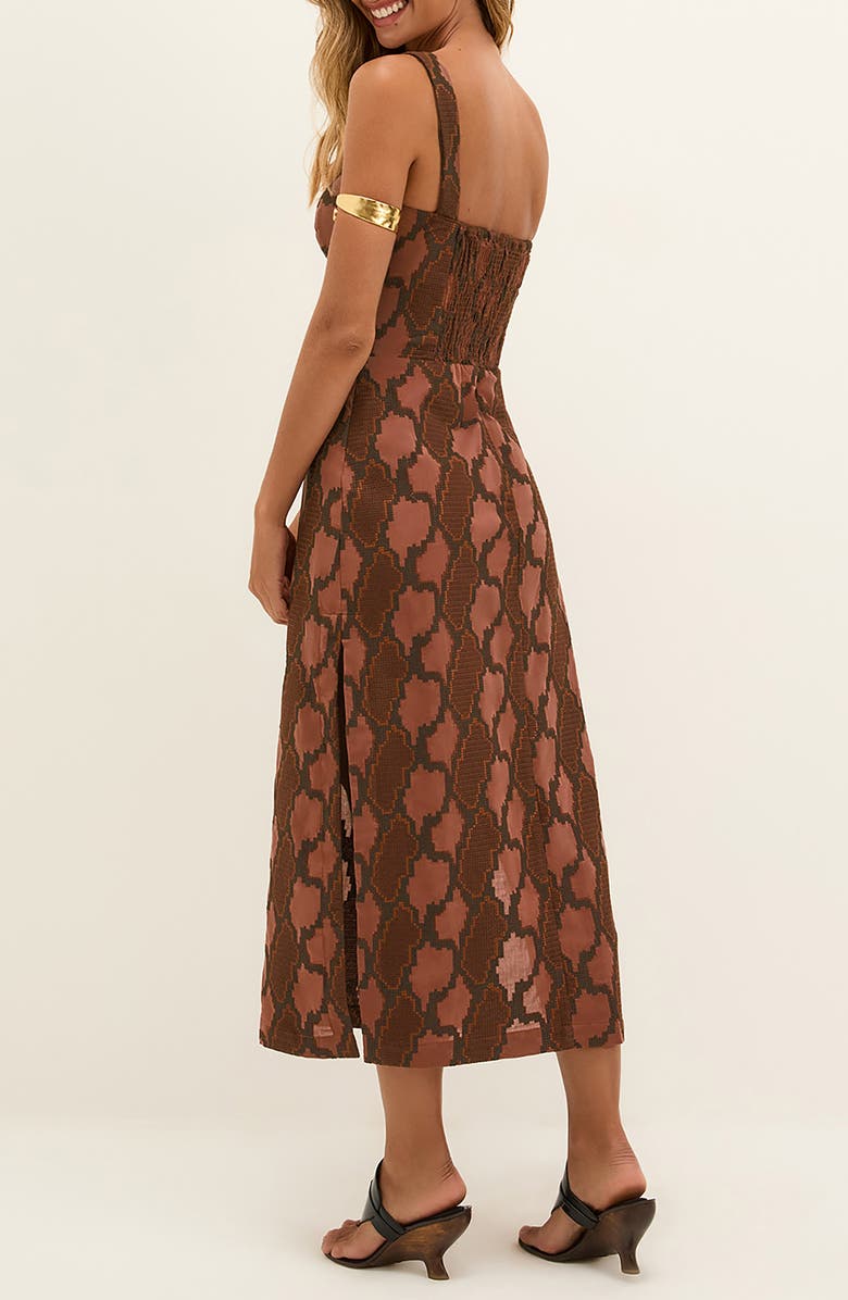 ViX Paula Hermanny Coen Cover-Up Sundress, Alternate, color, Brown