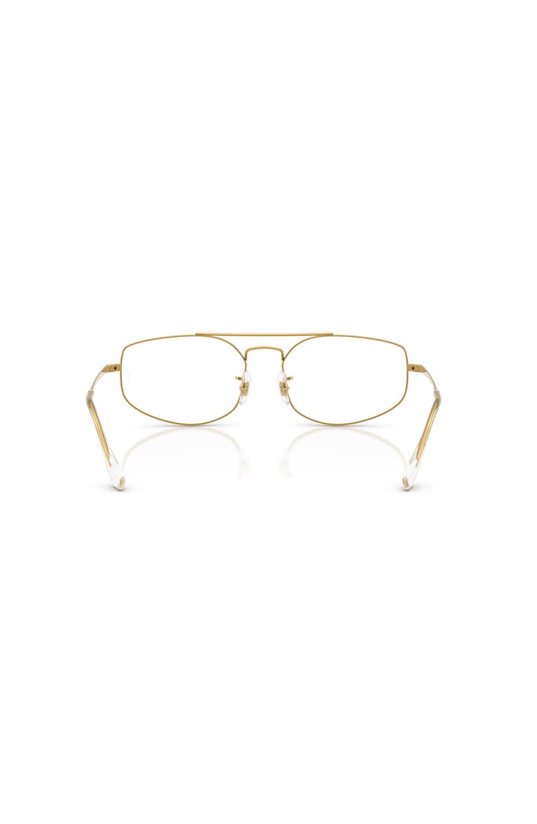 Ray-Ban 56mm Irregular optical glasses, Alternate, color, Gold