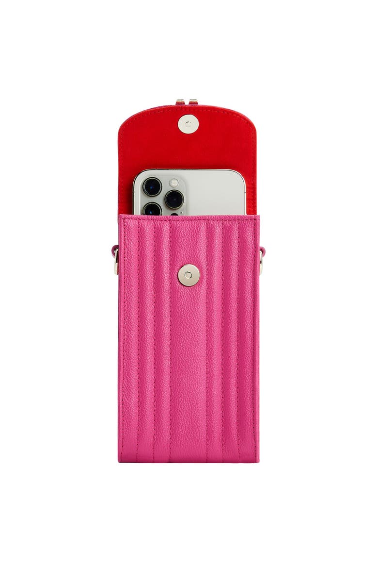 Mimi Phone Case with Wristlet & Lanyard, Alternate, color, Pink