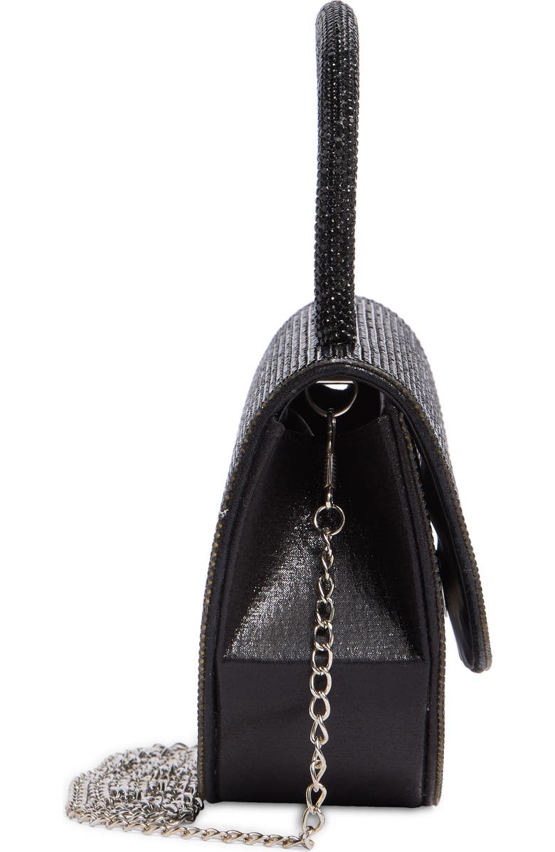 ALESSIA BIANCHI Deco Stone Curve Flap Clutch, Alternate, color,