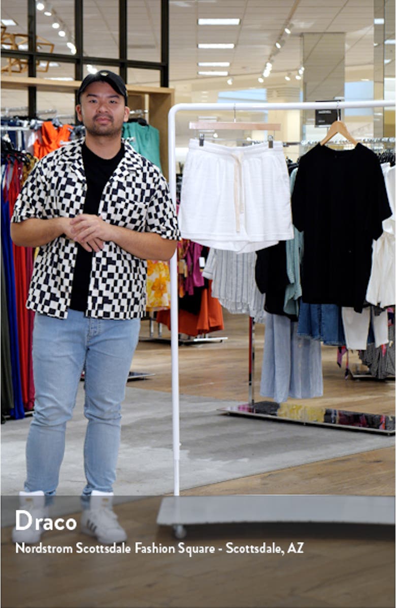 Cabana Terry Cloth Drawstring Shorts, sales video thumbnail