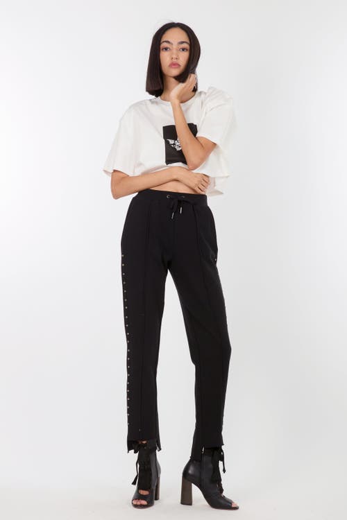 Secret Mission Sadye Sweatpants With Studs In Black