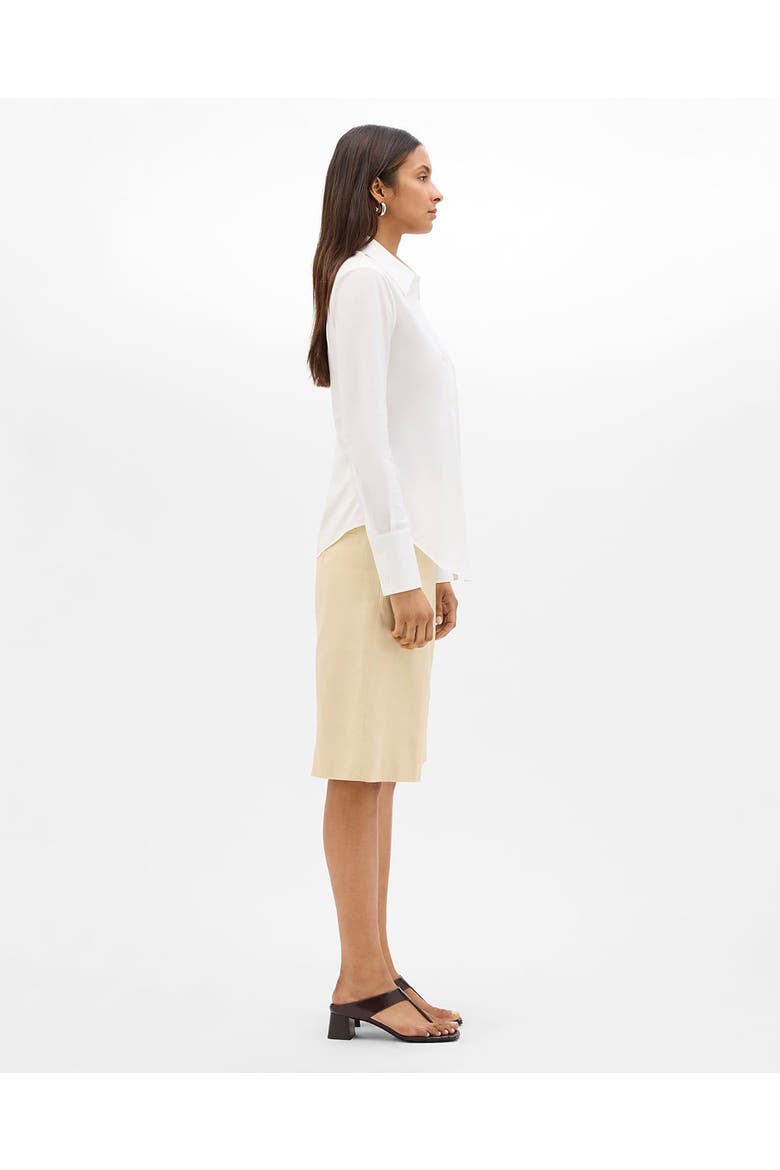 Poplin Bias Shirt, Alternate, color, White