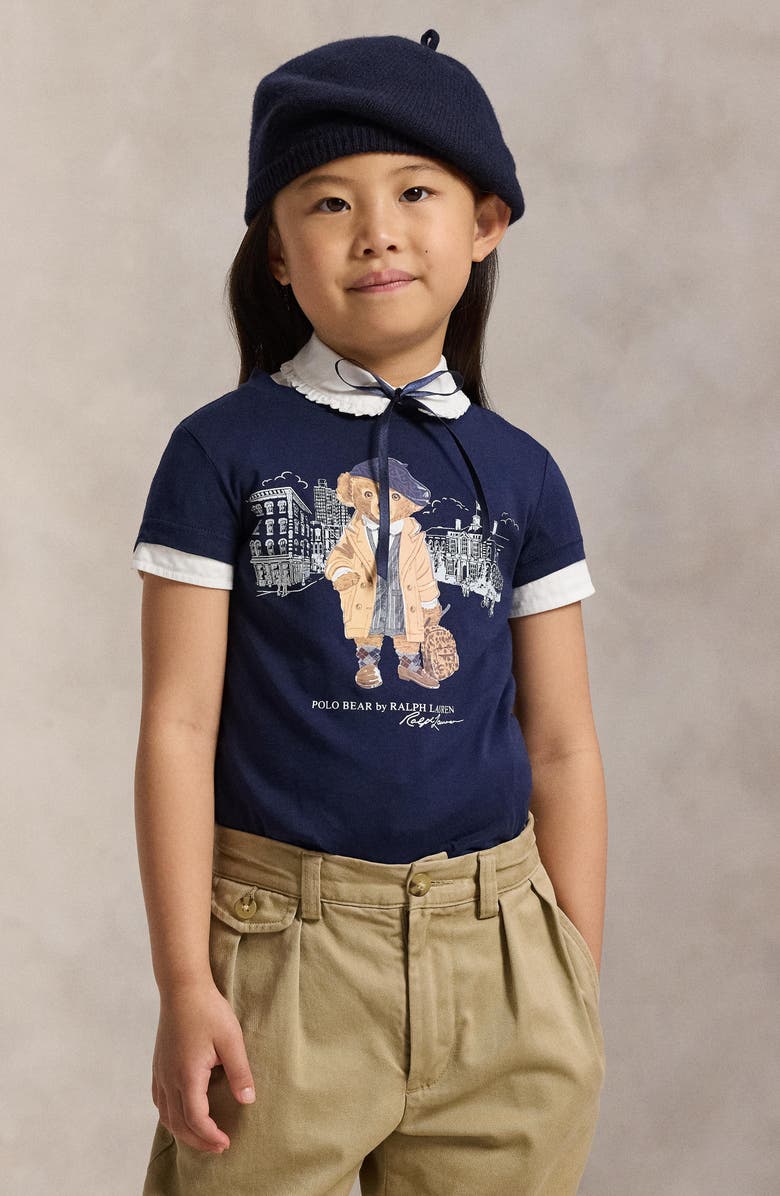 Polo Ralph Lauren Kids' Polo Bear Graphic T-Shirt, Alternate, color, Refined Navy