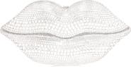 JUDITH LEIBER COUTURE Lips Crystal Embellished Clutch