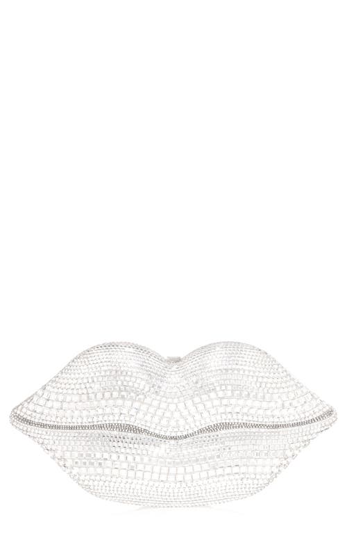 Judith Leiber Couture Lips Crystal Embellished Clutch In Multi