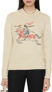 Burberry Cross Stitch Knight Wool Cashmere Sweater