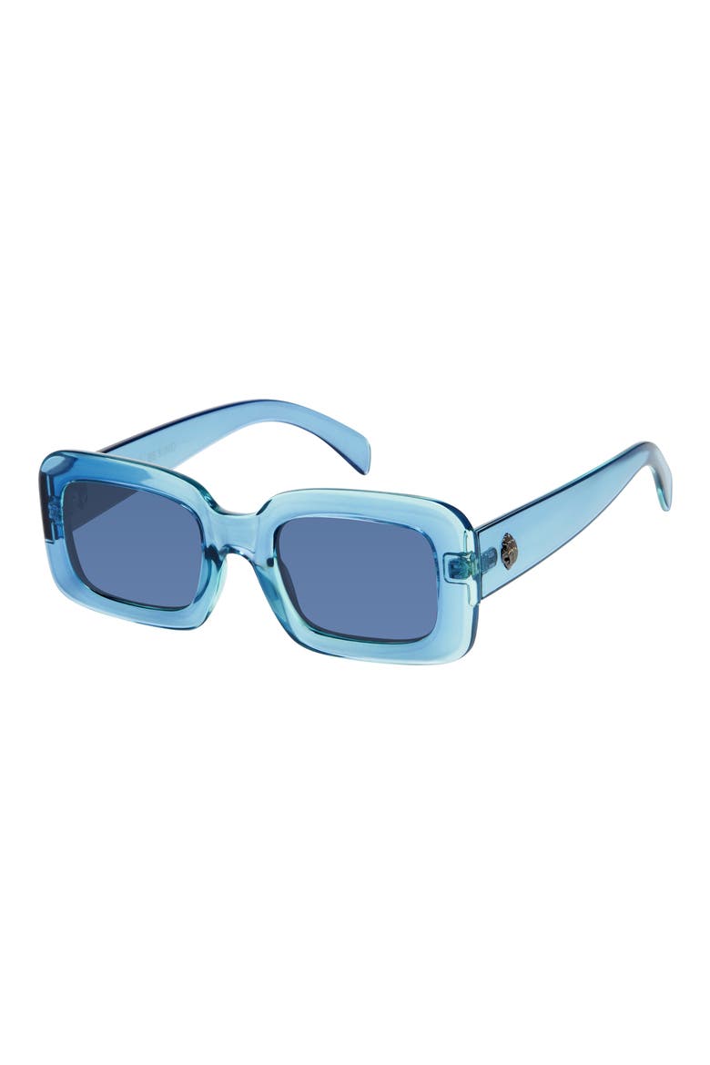 49mm Rectangular Sunglasses, Alternate, color, TEAL-PURPLE CRYSTAL BI-LAYER